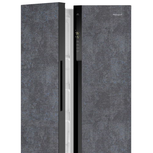 Холодильник Weissgauff WSBS 500 Inverter NoFrost Rock Glass