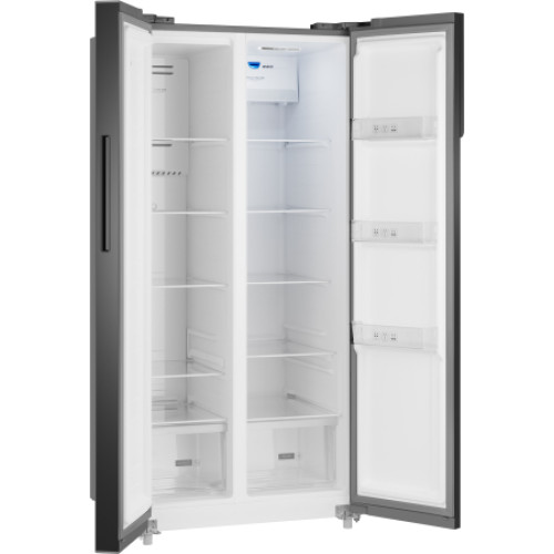 Холодильник Weissgauff WSBS 500 Inverter NoFrost Beige Glass