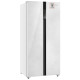 Холодильник Weissgauff WSBS 500 Inverter NoFrost White Rock Glass