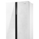 Холодильник Weissgauff WSBS 500 Inverter NoFrost White Rock Glass