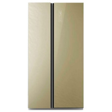Холодильник ZARGET ZSS 615BEG бежевое стекло