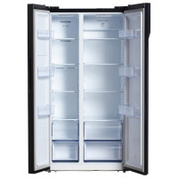 Холодильник Hyundai CS5003F черное стекло