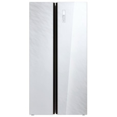 Холодильник ZARGET ZSS 615WG белое стекло
