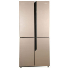 Холодильник ASCOLI ACDG460W золото