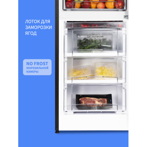 Холодильник Nordfrost NRG 162NF DTM темный титан