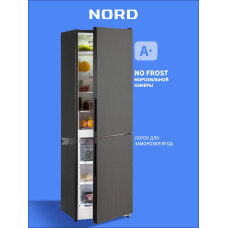 Холодильник Nordfrost NRG 162NF GTM матовый графит