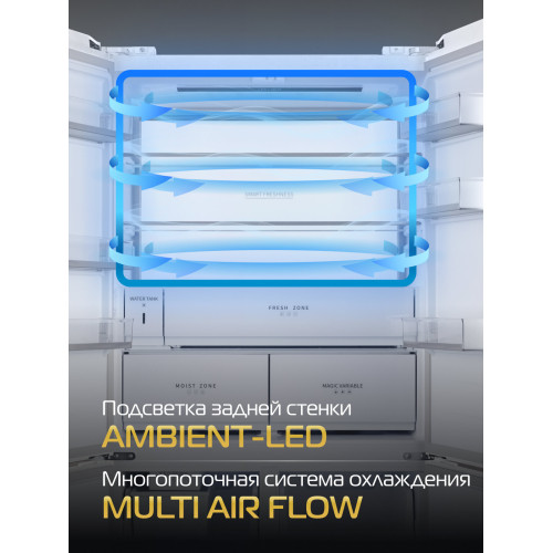 Холодильник HIBERG i-RFQ 705G Y