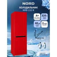 Холодильник NORD NRB 152 R красный