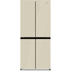 Холодильник ZUGEL ZRCD430С бежевое стекло