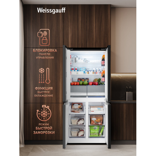 Холодильник Weissgauff WCD 450 B NoFrost Inverter