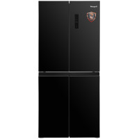 Холодильник Weissgauff WCD 337 NFB черное стекло