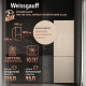 Холодильник Weissgauff WRK 185 Total NoFrost Inverter Beige Glass