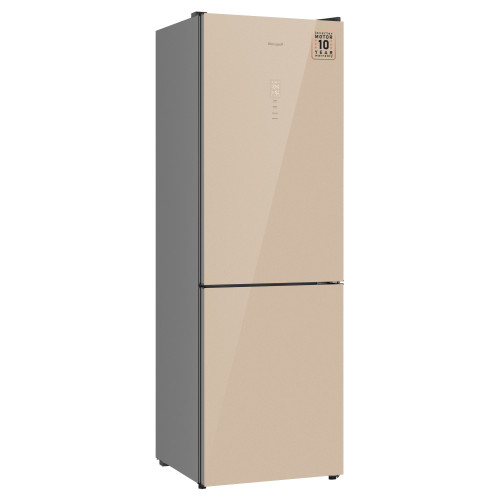 Холодильник Weissgauff WRK 185 Total NoFrost Inverter Beige Glass