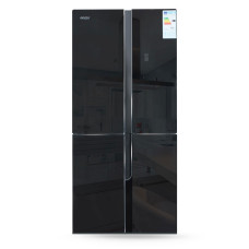 Холодильник GiNZZU NFK-500  черное стекло