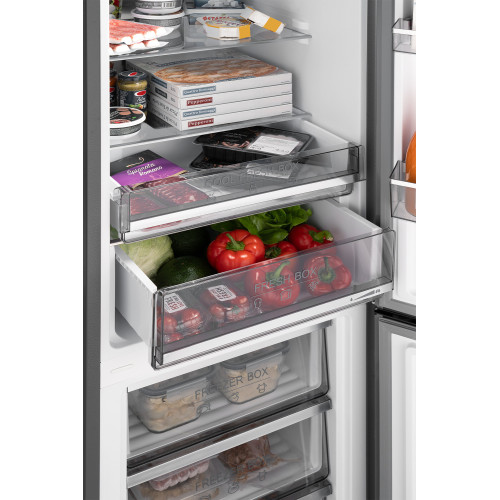 Холодильник Weissgauff WRK 2000 Total NoFrost Inverter Bru Steel Glass