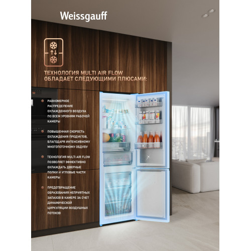 Холодильник Weissgauff WRK 2000 Premium Total NoFrost White