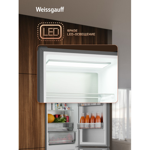 Холодильник Weissgauff WRK 2000 Premium Total NoFrost Dark Grey