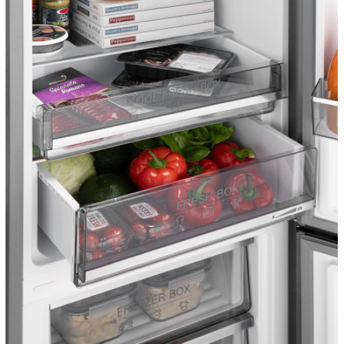 Холодильник Weissgauff WRK 2000 Total NoFrost Inverter Beige Glass