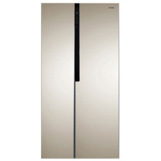 Холодильник GINZZU NFK-440 SBS золотистый