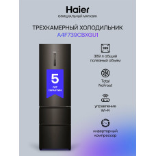 Многокамерный холодильник Haier A4F739CBXGU1 черная нержавеющая сталь