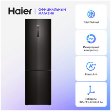 Двухкамерный холодильник Haier C4F740CBXGU1 черная нержавеющая сталь