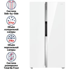 Холодильник MAUNFELD MFF177NFW Slim Inverter