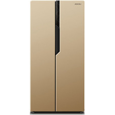 Холодильник ASCOLI ACDG450WE золото