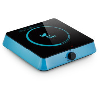 Плита Электрическая Kitfort КТ-113-1 голубой/черный стеклокерамика (настольная)