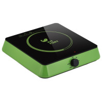 Плита Электрическая Kitfort КТ-113-2 зеленый/черный стеклокерамика (настольная)