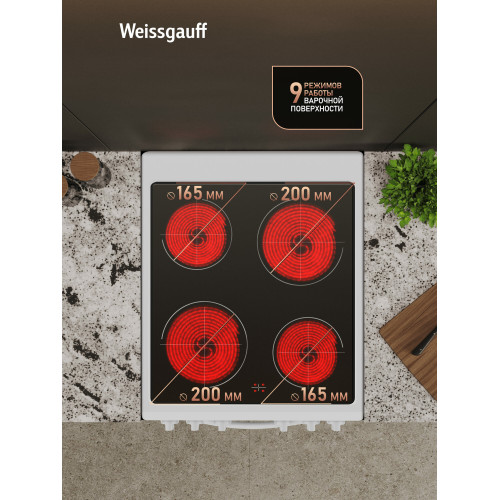 Кухонная плита Weissgauff WESM 5240 W