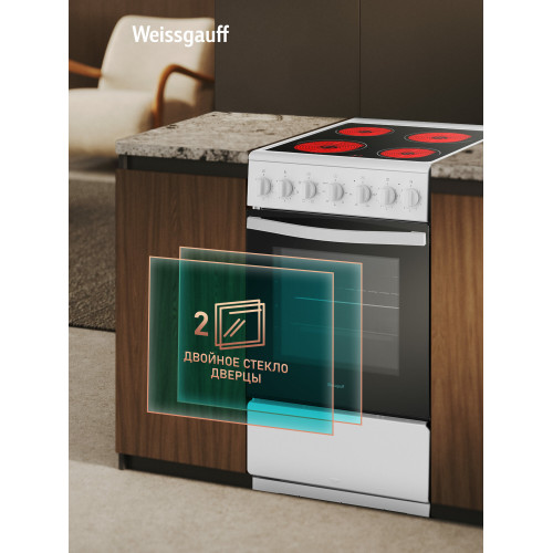 Кухонная плита Weissgauff WESM 5260 W