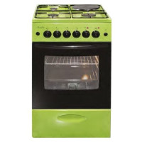 Плита Комбинированная Лысьва ЭГ 1/3г01 МС-2у зеленый (стеклянная крышка)