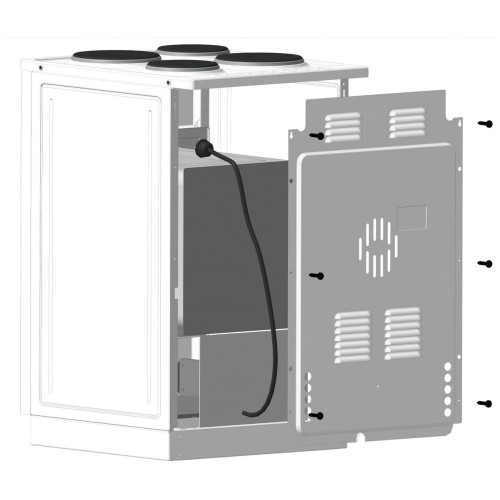 Плита Лысьва EF4006MK00 белый без крышки