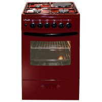 Плита Лысьва ЭГ 1/3г14 МС-2у вишневый (стеклянная крышка)