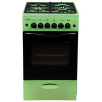 Плита Лысьва ЭГ 401 МС-2у зеленый (стеклянная крышка) реш.чугун
