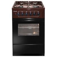 Плита Лысьва ЭГ 401 МС-2у коричневый (стеклянная крышка) реш.чугун