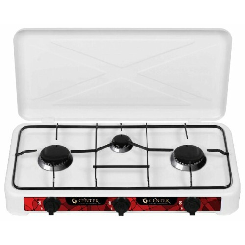 Плита настольная Centek CT-1522 белая газовая 