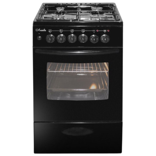 Плита Лысьва ЭГ 401 МС-2у черный (стеклянная крышка) реш.чугун