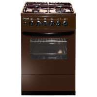 Плита Комбинированная Лысьва ЭГ 404 М2С-2у коричневый (стеклянная крышка) реш.чугун