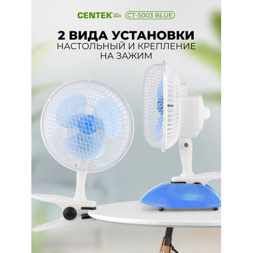 Вентилятор CENTEK CT-5003 Blue
