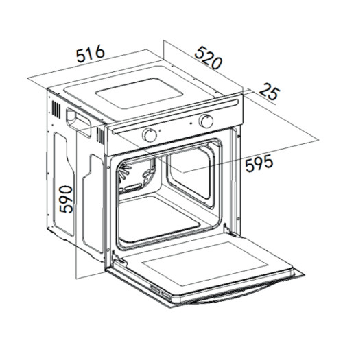 Духовой шкаф Weissgauff EOM 104 B
