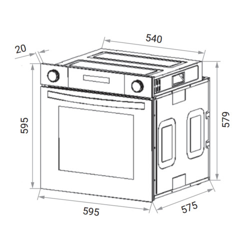 Духовой шкаф Weissgauff EOV 814 SDBE