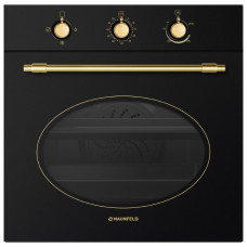 Духовой шкаф Maunfeld MGOGG 673RBG TM черный стекло /фурнитура золото