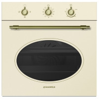 Духовой шкаф Maunfeld MGOGG 673RIB TM бежевый стекло /фурнитура бронза