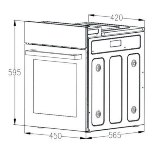 Духовой шкаф Weissgauff EOY 4511 Touch DB