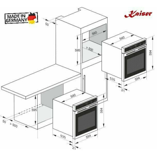 Духовой шкаф Kaiser EH 6427 AD