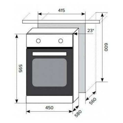 Духовой шкаф Evelux EO 420 PX