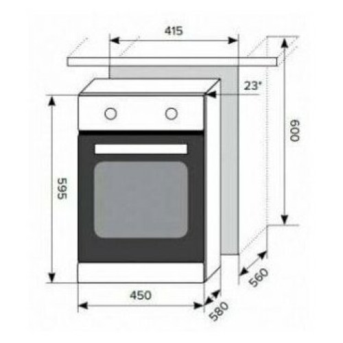 Духовой шкаф Evelux EO 420 PX
