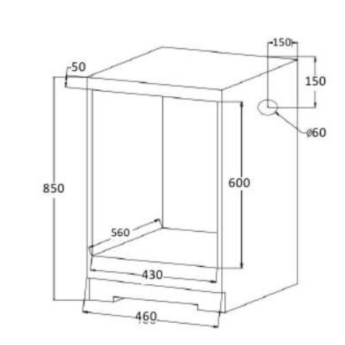 Духовой шкаф MEFERI MEO454BK Light