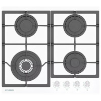 Варочная поверхность Hyundai HHG 6436 WG белый